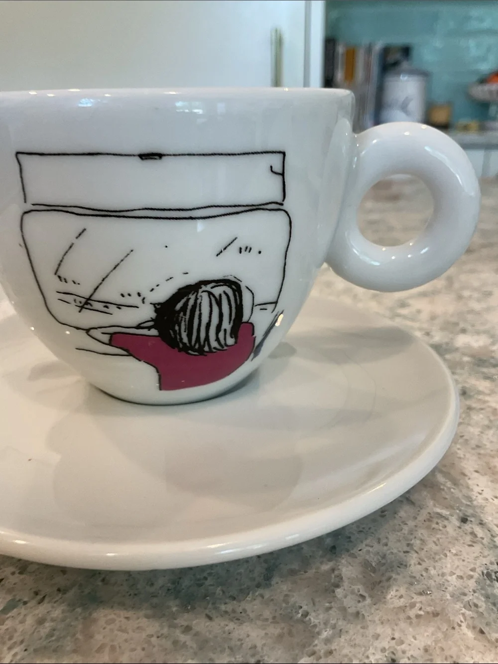 Illy white porcelain